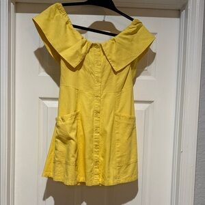 Forever 21 Yellow Off-Shoulder Kids Dress